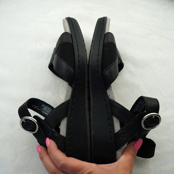 Ariat Black Leather Comfort Sandals Size 8B - Picture 6 of 11